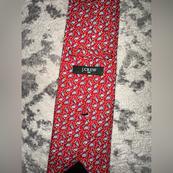 Men’s Jcrew red blue Turtle Tie - Picture 3 of 3